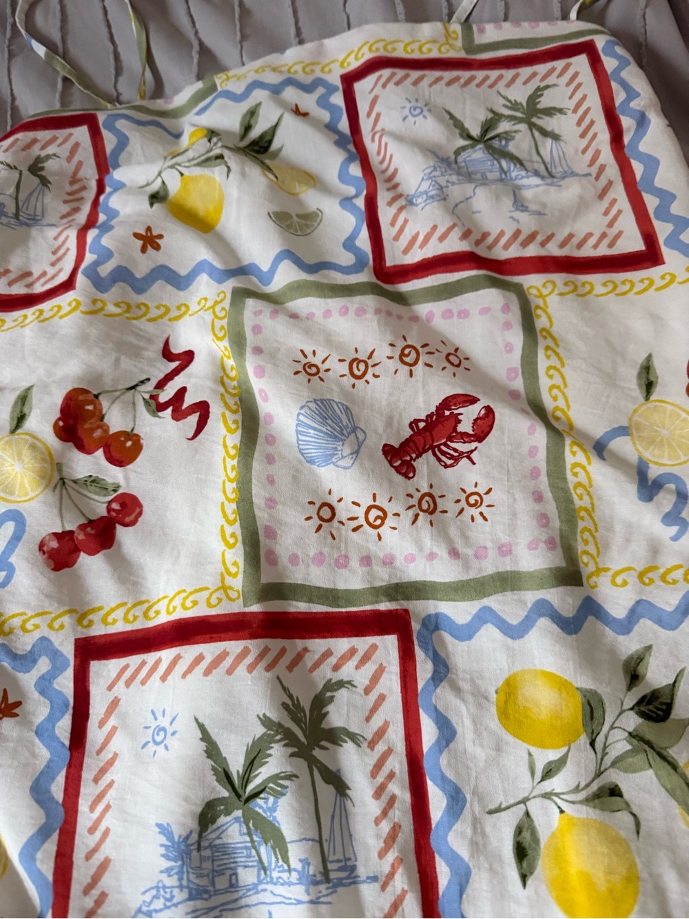 Abercrombie & Fitch White Multi-Color Printed Romper Dress - Picture 4 of 5